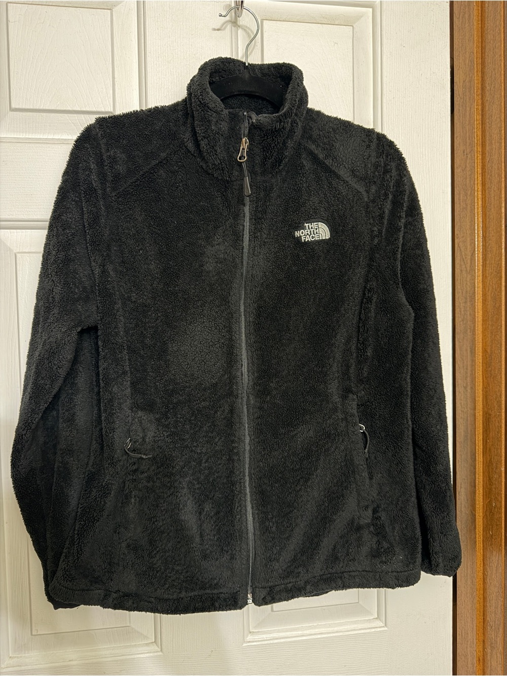 The North Face Black Fuzzy Fleece Zip up Women’s Medium